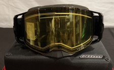 KLIM 3172-000-000-001 EDGE EFIRE GOGGLE SLOPE BLACK LIGHT YELLOW TINT
