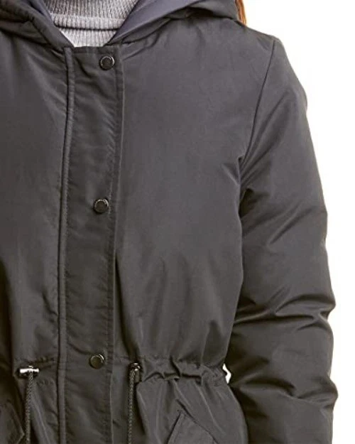 Jaqueta Marc New York Liberta Feminina Rvrsble Peso Pesado Parka Preta, G - Imagem 2 de 4