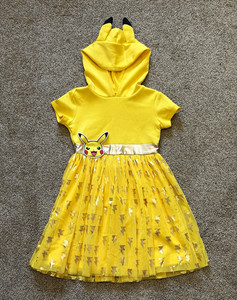 pikachu skater dress Girls' Pokmon Witch Pikachu With Candy Fit & Flair Cap Sleeve Graphic Dress - Heather Navy