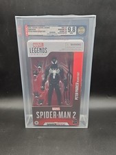 MARVEL LEGENDS GAMEVERSE SPIDER-MAN 2 PETER PARKER BLACK SUIT AFA U9.8 Wooow