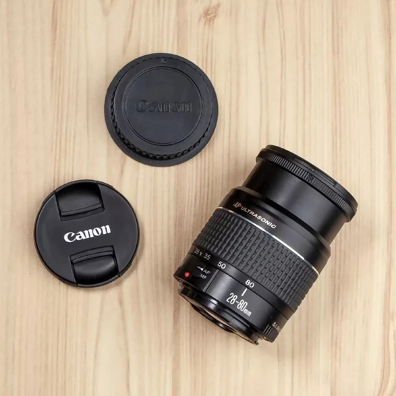 Canon EF 28-80mm f3.5-5.6 V USM Zoom Lens for 70D 80D 90D Rebel T5 T6 T7 Camera - Image 2 of 4