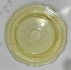 Patrician Amber Dinner Plate Federal Glass Depression Glass Excellent Vintage