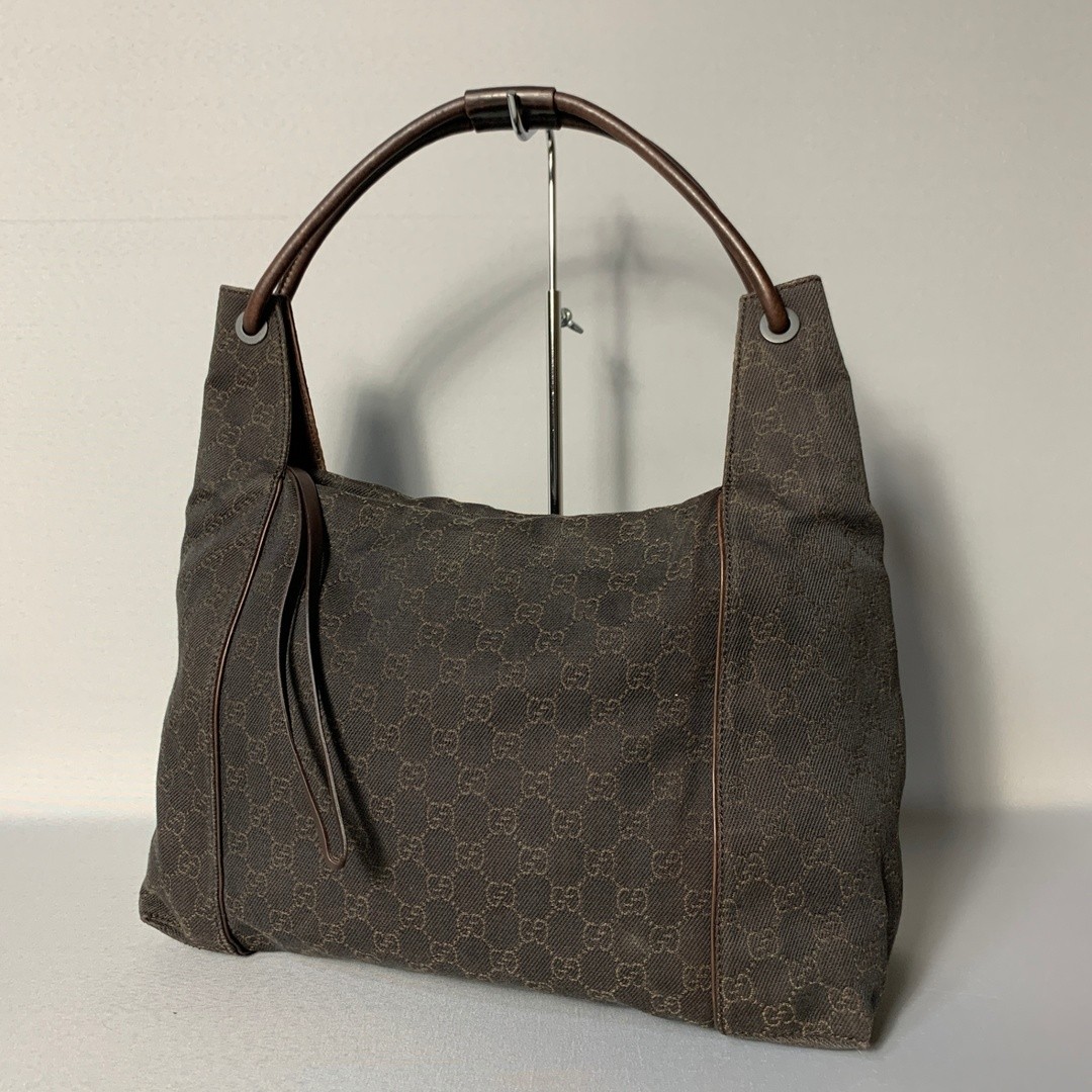 Gucci GG Canvas Handbag in Dark Brown 2502 193