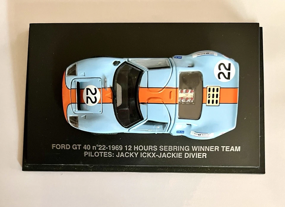 Spark Ford GT40 #22 Winner 12 Hour Sebring 1969 Ickx Divier масштаб 1:43 Eagle Rac - Изображение 2 из 4