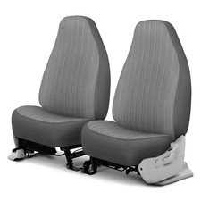 For Dodge B350 85-94 Dash Designs Madera 1st Row Silver Custom Seat Covers