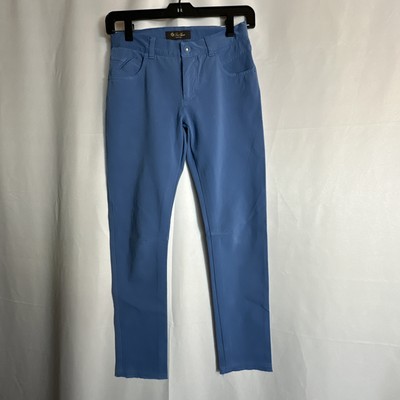Loro Piana Kids pants Slim mid rise Made In Italy Blue 24 #0622