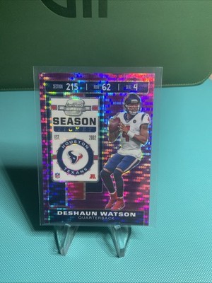 2019 Contenders Optic Football FOTL Purple Pulsar Deshaun Watson SSP MINT /21  