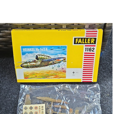 Faller 1162 Heinkel He 162 A Bausatz 1:100 Vintage 60er OVP TOP Zustand
