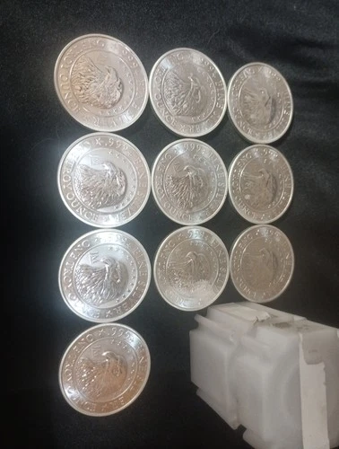 10 Coin Lot - 1 oz 999 Fine Silver Eagle Round - JM Bullion