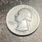 1945 S mint San Francisco Washington Quarter  90% Silver  US Coin