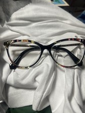 christian lacroix eyeglass frame Floral Cateye