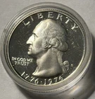 1976 S Bicentennial Washington Quarter 40% Silver Proof (w/Capsule)