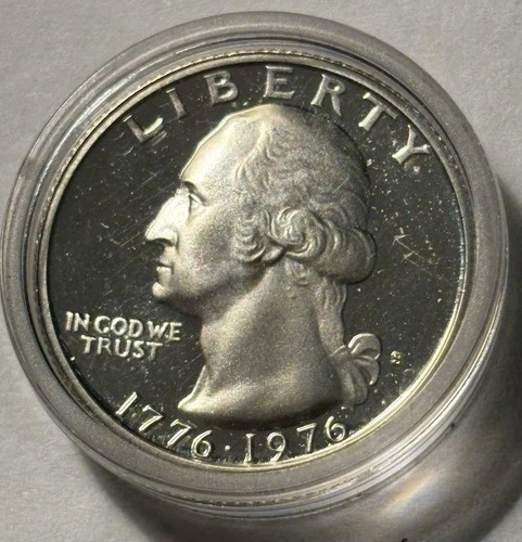 1976 S Bicentennial Washington Quarter 40% Silver Proof (w/Capsule)