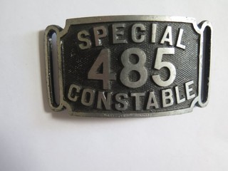 Obsolete Special Constable's Identity Plate from an armband. 1914 1918.