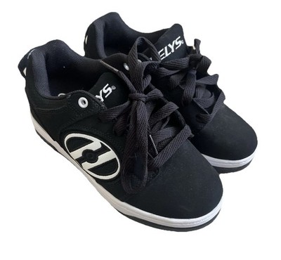Heelys Kids Size Voyager Roller Skate Shoe Black White Athletic