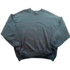 Jerzees Crewneck Sweatshirt Mens 3X Black NuBlend Fleece Pullover Made in USA