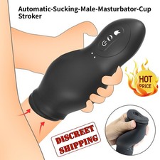 Automatic-Sucking-Male-Masturbator-Cup Stroker for Man Handsfree Use Lubricants