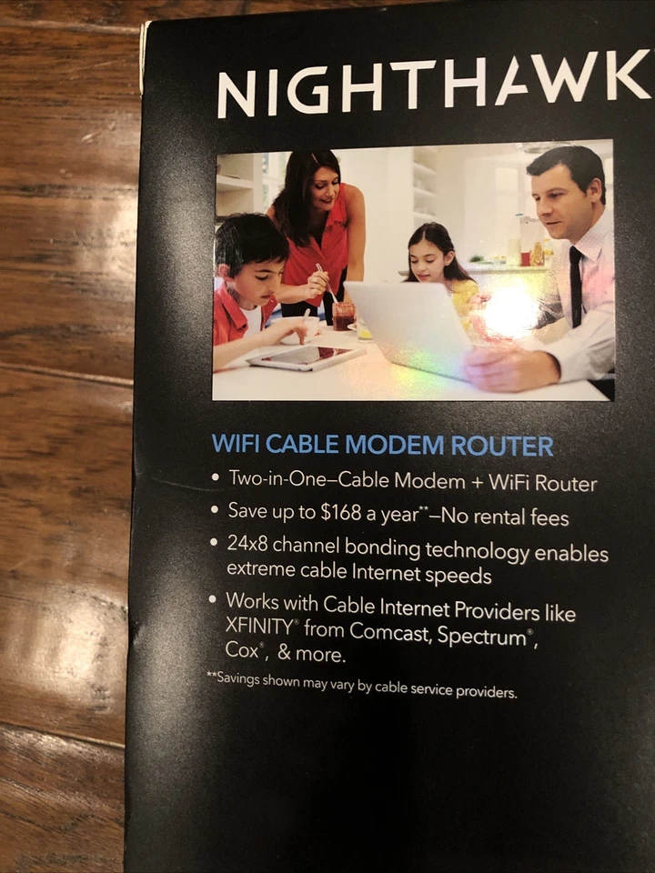 Netgear- Nighthawk AC 1900 WIFI Cable Modem Router - Image 3 of 4