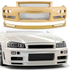 Modelodrive Frp Nism Rt Front Bumper 2dr Coupe For Skyline R34 Gtr Nissan 99-