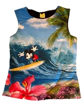 Rare Vintage Stage 28 Surfing Mickey Tank Top Women’s Medium