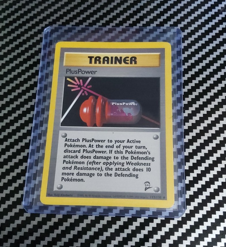LP PlusPower 113/130 Base Set 2 Regular Unlimited Trainer Pokemon WotC
