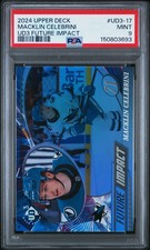 2024 Upper Deck UD3-17 Macklin Celebrini UD3 Future Impact Rookie RC PSA 9 (693)