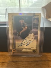 2025 Topps Pro Debut Baseball Levi Sterling Refractor On Card Rookie Auto /199 . rookie card picture