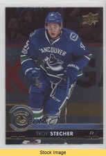 2017-18 Upper Deck Silver Foil Troy Stecher #182 READ y0i