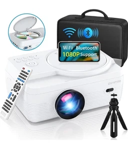 Complet HD WiFi Projecteur Bluetooth avec intégré DVD Joueur – 250” Home Théâtre