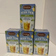 Celestial Seasonings Green Tea 72 bags brews in cold water  contains caffeine 