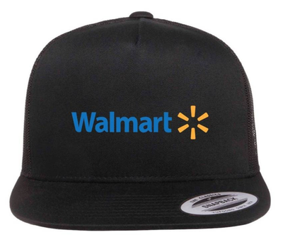 #ad #ad Walmart Store Wal Mart logo Cap Flexfit Hat FlatBill Yupoong Trucker Cap 6006 OS $24.99