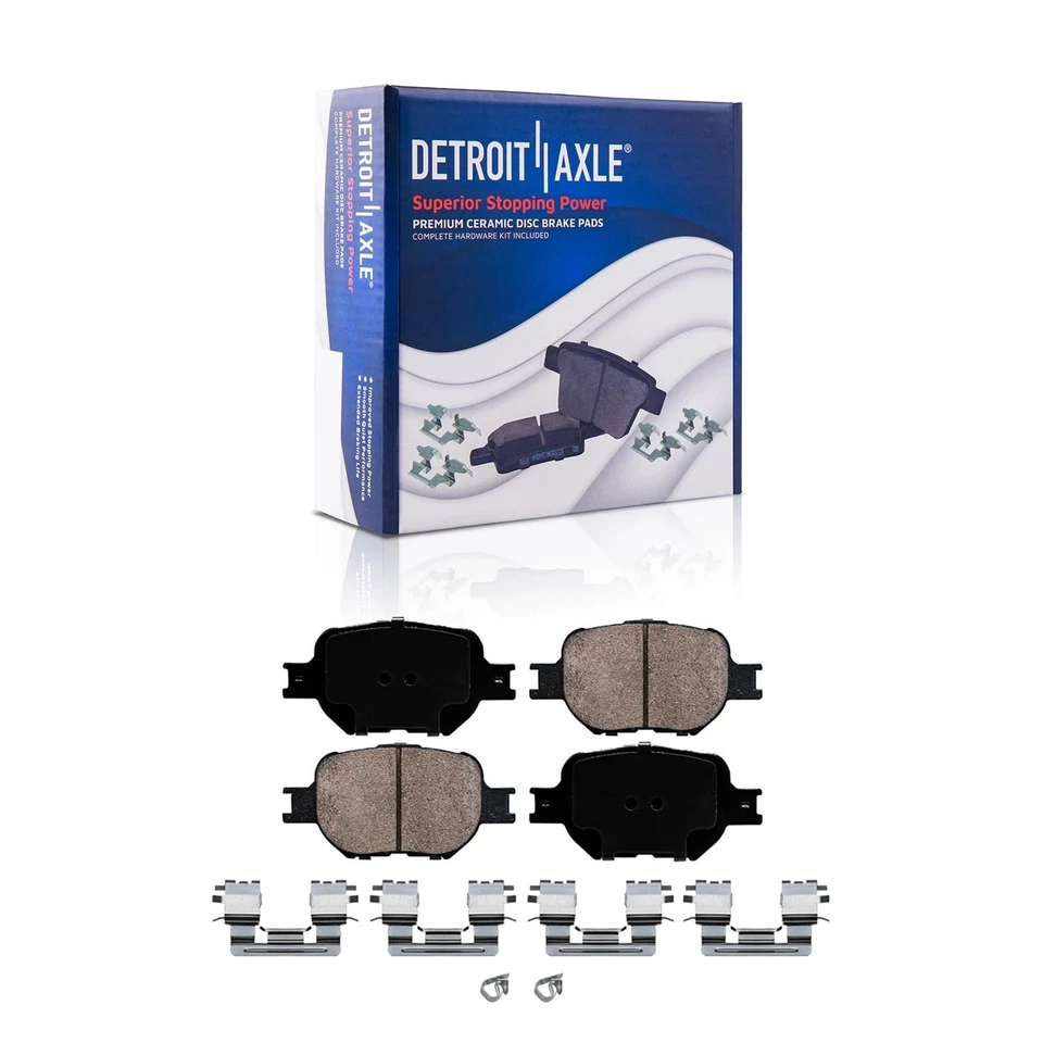 Front Disc Rotors Ceramic Brake Pads Kit for 2000 - 2010 Toyota Celica Scion tC - Image 4 of 4