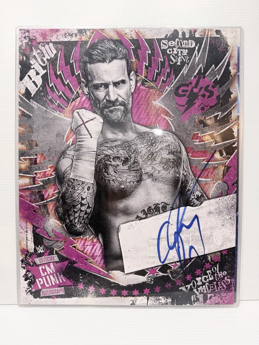 25+ CM Punk WWE Wrestling Original Autographed Items for sale