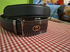 cintura in pelle nera gucci - senza scatola