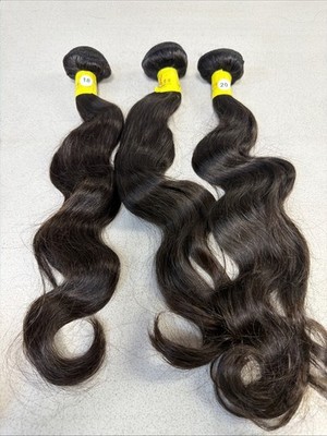 SHES HAPPY HAIR Brazillian RAW human Hair Bundles Bodywave 