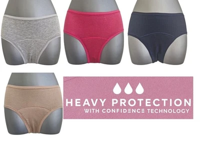 MARKS & SPENCER M&S Period Menstrual Knickers Shorts Cotton Birthing Absorbency Briefs Pants Sz