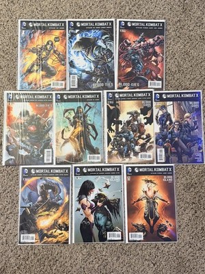 Mortal Kombat X #1-10 DC Comics Scorpion, Sub Zero, Raiden 