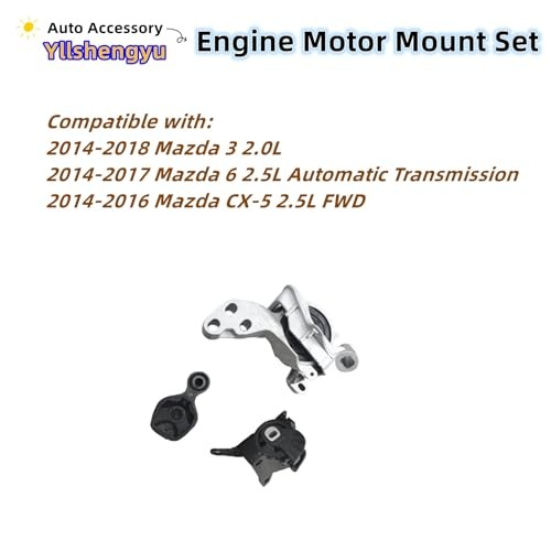 Kit 3pz Supporto Motore Compatibile con Mazda 3 2014 Mazda 6 2014-2017 2.5L - Foto 2 di 5