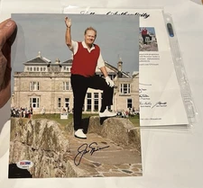 Jack Nicklaus Signed Autographed 8x10 Photo PSA COA Letter Masters Golf Legend