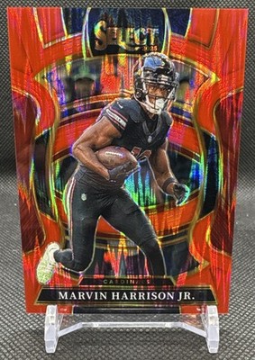 2025 Panini Select Marvin Harrison Jr. #22 Concourse Red Prizm Shock /249