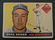 1955 Topps Duke Snider #210 Brooklyn Dodgers HOF Vintage Original