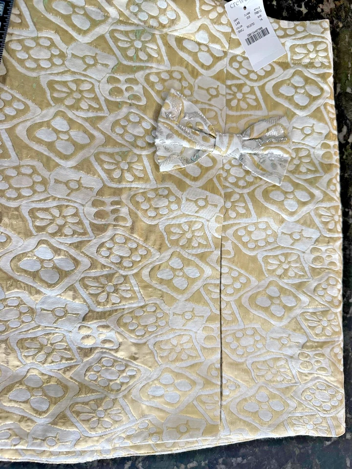 J. Crew Crewcuts Girls Sz 14 3 Piece Metallic Set Skirt, Slacks, Tunic Top Foto 2 de 4