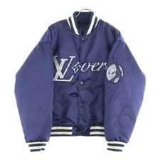 LOUIS VUITTON 25ss LV Baseball Blouson Jacket Navy RM251Q GPD HQB71W Used 2b62f1