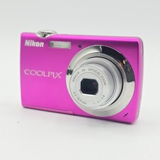 Excellent 5 Nikon COOLPIX S220 10.0MP Compact Digital Camera Purple From JAPAN
