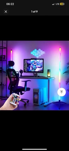 Corner Floor Lamp LED Smart Color Changing RGB Floor Lamp Remote & APP Control