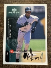 1999 UD MVP Ken Griffey Jr. Silver Signature #S3 Mariners HOF SSP VTG Sample