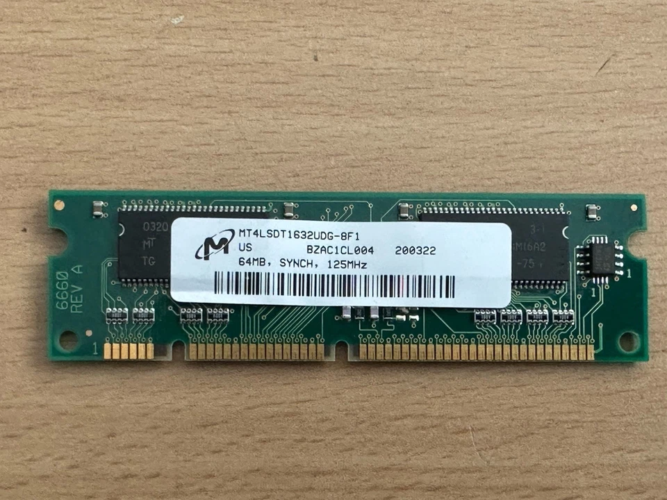 Cisco 15-4508-01 Cisco MEM2600XM-64D 64MB DRAM Memory Cisco Approved 2600XM RAM - Image 4 of 4
