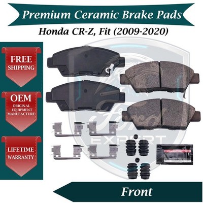 Premium OE Front Ceramic Brake Pads Kit For 2009-2020 Honda CR-Z Fit 9 Yr Warr.