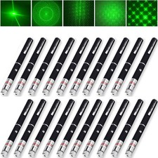 20PC 532nm Green Laser Pointer Pen Astromoy Visible Beam Light Lazer  Star Cap