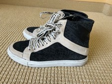 Zadig  Voltaire Women's High Flash Suede Leopard Print High Top EUR 39/US 8